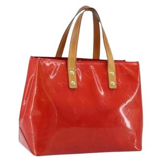Louis Vuitton Pre-owned Tote Bags, female, Red, Size: ONE SIZE Pre-owned Vintage Patent Leather Hand Bag