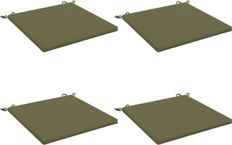 vidaXL Cojines De Asiento De 4 Piezas Soest 4 Uds. 100% Poli&eacute;ster Vidaxl