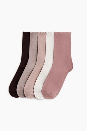 H&M 5er-Pack Socken - Pink