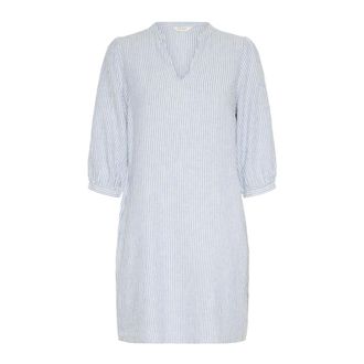 Part Two Riviera Stripe Dress with V-Neck - female - Part Two - Short Dresses - Blue - L - Dresses