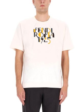 Fendi Multicolor Print Cotton T-Shirt - Multicolor