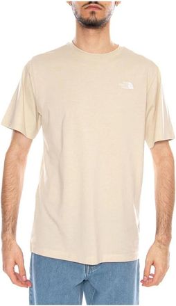 The North Face Evolution Simple Dome T-shirt met korte mouwen - Heren - Outdoor shirts - Beige - S - Katoen - Fitness
