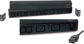 A.P.C. Apc Pdu Para Montaje En Bastidor, B&aacute;sica 120v-240v/16a, (12) Tomas, Montaje En Bastidor Horizontal 1u (ap9559) Negro