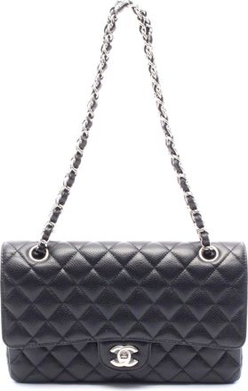 Chanel Caviar Skin Matelasse W Flap Shoulder Bag