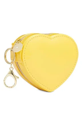 Nordstrom Heart Jewelry Box Key Chain in Yellow- Orange at Nordstrom