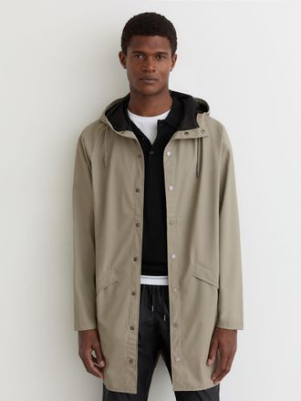 Rains Waterproof Long Rain Jacket, Drift, XL