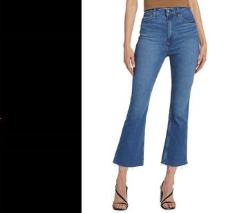 Rag & Bone Casey High-Rise Ankle Flare Jeans In Cindy Blue