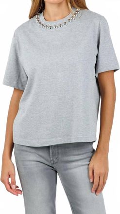 Essentiel Intenso Silver Balls T-Shirt In Shadow