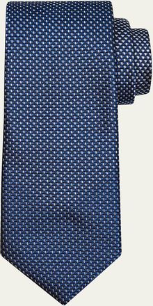 Brioni Mens Degrade Micro-Jacquard Silk Tie