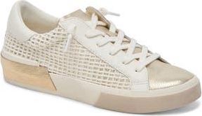 Dolce Vita Zina Sneaker in Bone/Gold Knit at Nordstrom Rack, Size 5