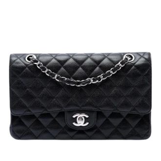 Chanel Pre-owned Double Flap Shoulder Bag - Dames - Pre-owned - Zwart - Maat: ONE Size Leer