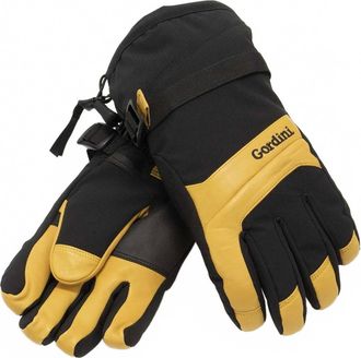 Gordini Mens Standard Downtek Dt Gauntlet Gloves In Black/yellow