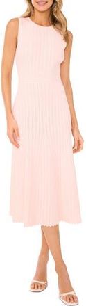 Ted Baker Pointelle Sleeveless Sweater Dress in Pale Pink at Nordstrom Rack, Size Large