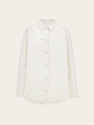 Ferragamo Women Denim blouson White