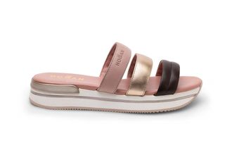 Hogan Triple Strap Sandals