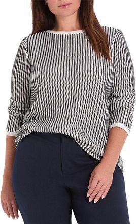 Nic+Zoe NIC+ZOE Zig Zag Knit Top