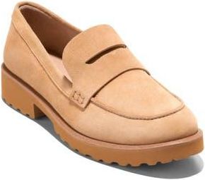 Cole Haan Gwendolyn Penny Loafer in Biscuit Suede at Nordstrom Rack, Size 9.5