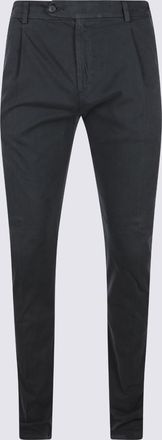 Eleventy Black Cotton Pants