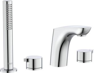 Roca Roca - Grifo Bimando De Repisa Con Ca&ntilde;o 130 Mm Para Ba&ntilde;o-ducha Insignia