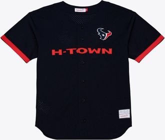 Mitchell & Ness Mens Mitchell & Ness Navy Houston Texans Head Coach Mesh Full-Button Fashion Jersey at Nordstrom, Size Xxx-Large