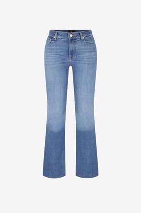 7 For All Mankind Bootcut-Jeans aus Denim mit niedrigem Bund Retro Fade