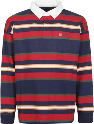 Polo Ralph Lauren Tops, Heren, Veelkleurig, L, Katoen, Lange Mouw Rugby Polo Trui