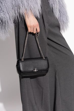 Vivienne Westwood Shoulder Bag With Logo, Womens, Black