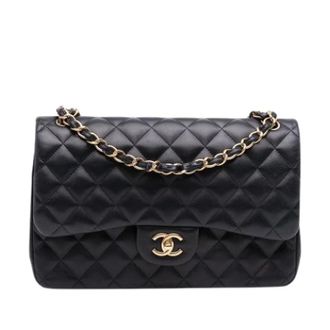 Chanel Pre-owned Classic Double Flap Shoulder Bag - Dames - Pre-owned - Zwart - Maat: ONE Size Leer