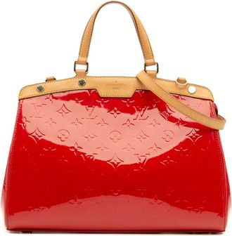 Louis Vuitton Borsa a tracolla Brea MM in pelle Vernis con monogramma 2014 - Rosso