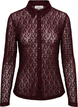 &Co Woman Shirts - Dames - Overhemden - Rood - S - Polyester - Overhemden