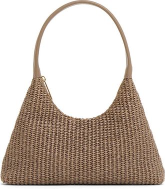 Mansur Gavriel Mini Candy Woven Raffia Hobo Bag in Anise at Nordstrom
