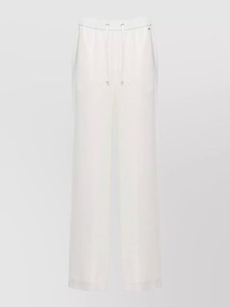 Herno straight leg trousers wide cut side pockets