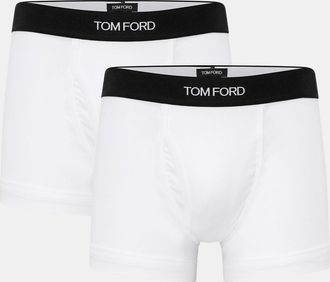 Tom Ford Herren - Boxershorts 2er-Set weiß