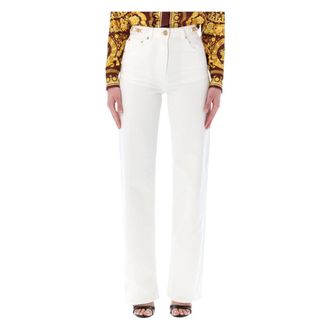 Versace Straight Jeans, female, White, Size: W28 Medusa 95 Regular-Fit Jeans