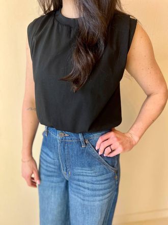 Greylin Womens Eardley Bubble Top In Black
