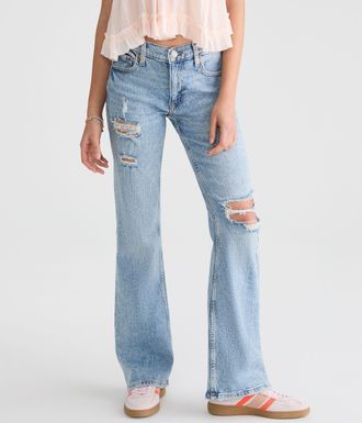 A&eacute;ropostale High-Rise Flare Jean
