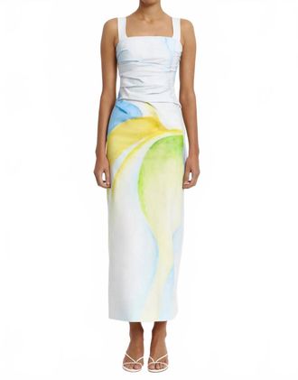 Significant Other Phoebe Maxi Dress In Seaglass Print