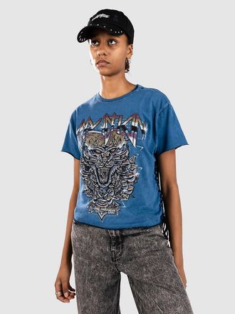 Affliction Chromium Panther T-Shirt blau