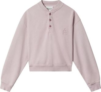 Isabel Marant Felpa Simony con ricamo - Rosa