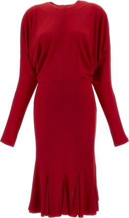 Jacquemus Red La Robe Losange Jersey Midi Dress