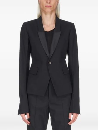 Rick Owens Blazer con bottone singolo - Nero