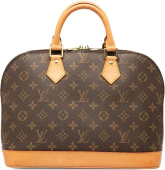 Louis Vuitton Borsa a mano Alma PM con monogramma 2001 - Marrone