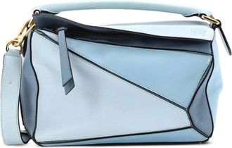 Loewe Puzzle Bag Leather Small satchel - Blauw