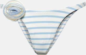 Same Swim Rose 90s floral-applique bikini bottoms