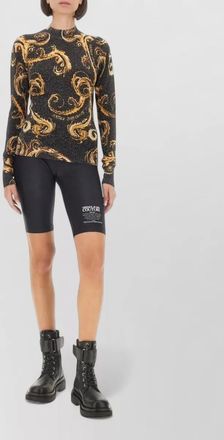 Versace Jeans Couture lurex slim-fit knit t-shirt