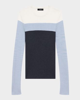 Theory Mirzi Washable Silk Sweater