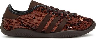 Wales Bonner Adidas X Wales Bonner X Wales Bonner Karintha Sequin and Satin Sneakers - Brown - 40.5 (IT40.5 / UK7.5)