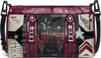 Zadig&Voltaire Borsa a tracolla con stampa grafica Sunny Moody Punk - Nero