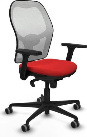 Piqueras y Crespo Piqueras Y Crespo - Jorquera Sincro Malla Blanca Similpiel Rojo Brazos 3d Base Nailon Ruedas 65mm Engomada