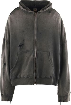 Saint Mxxxxxx distressed hoodie - Black